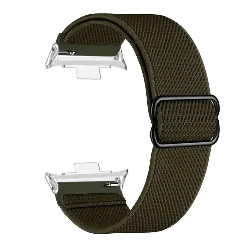Elastic Nylon Strap For Redmi Watch 4 5 6 Replacement Women Men Solo Braided Watch Band Loop For Xiaomi Mi Band 8 Pro Bracelet