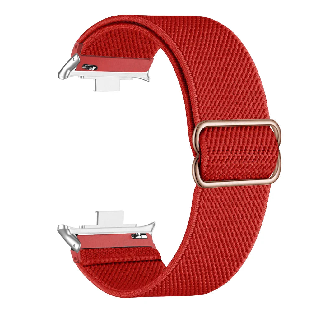 Elastic Nylon Strap For Redmi Watch 4 5 6 Replacement Women Men Solo Braided Watch Band Loop For Xiaomi Mi Band 8 Pro Bracelet