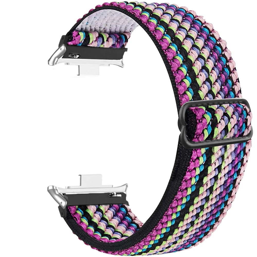 Elastic Nylon Strap For Redmi Watch 4 5 6 Replacement Women Men Solo Braided Watch Band Loop For Xiaomi Mi Band 8 Pro Bracelet