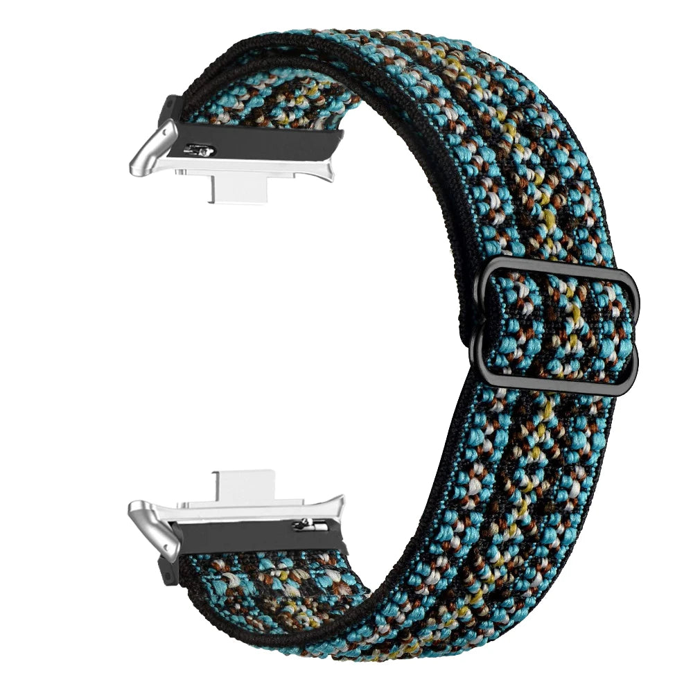 Elastic Nylon Strap For Redmi Watch 4 5 6 Replacement Women Men Solo Braided Watch Band Loop For Xiaomi Mi Band 8 Pro Bracelet