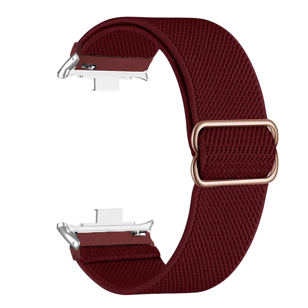 Elastic Nylon Strap For Redmi Watch 4 5 6 Replacement Women Men Solo Braided Watch Band Loop For Xiaomi Mi Band 8 Pro Bracelet